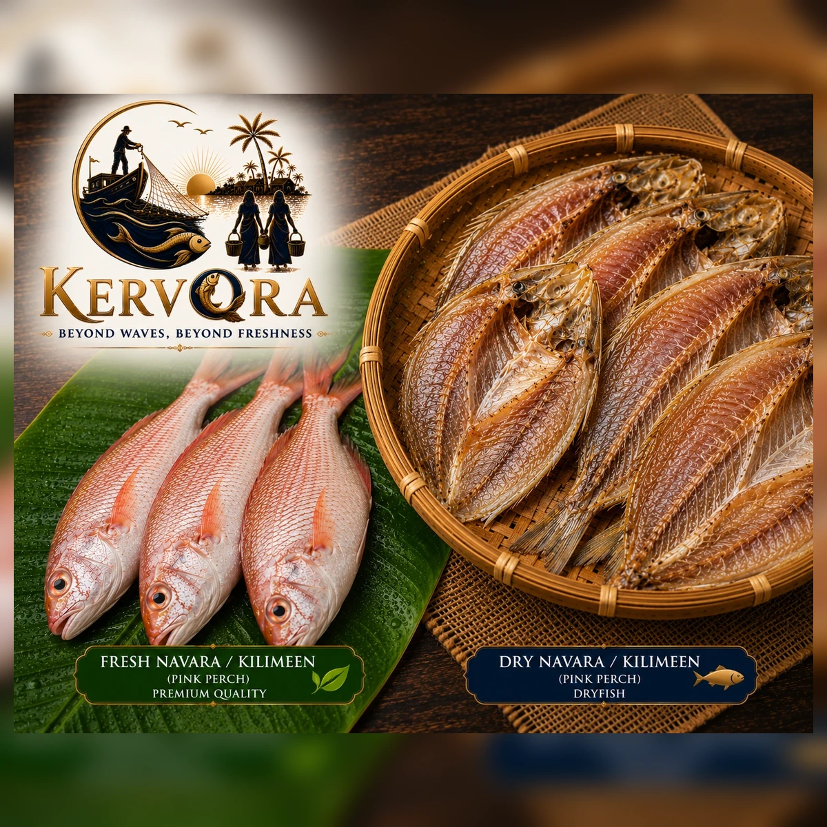 Navarai Dry Fish (Sun-Dried Pink Perch Fish)