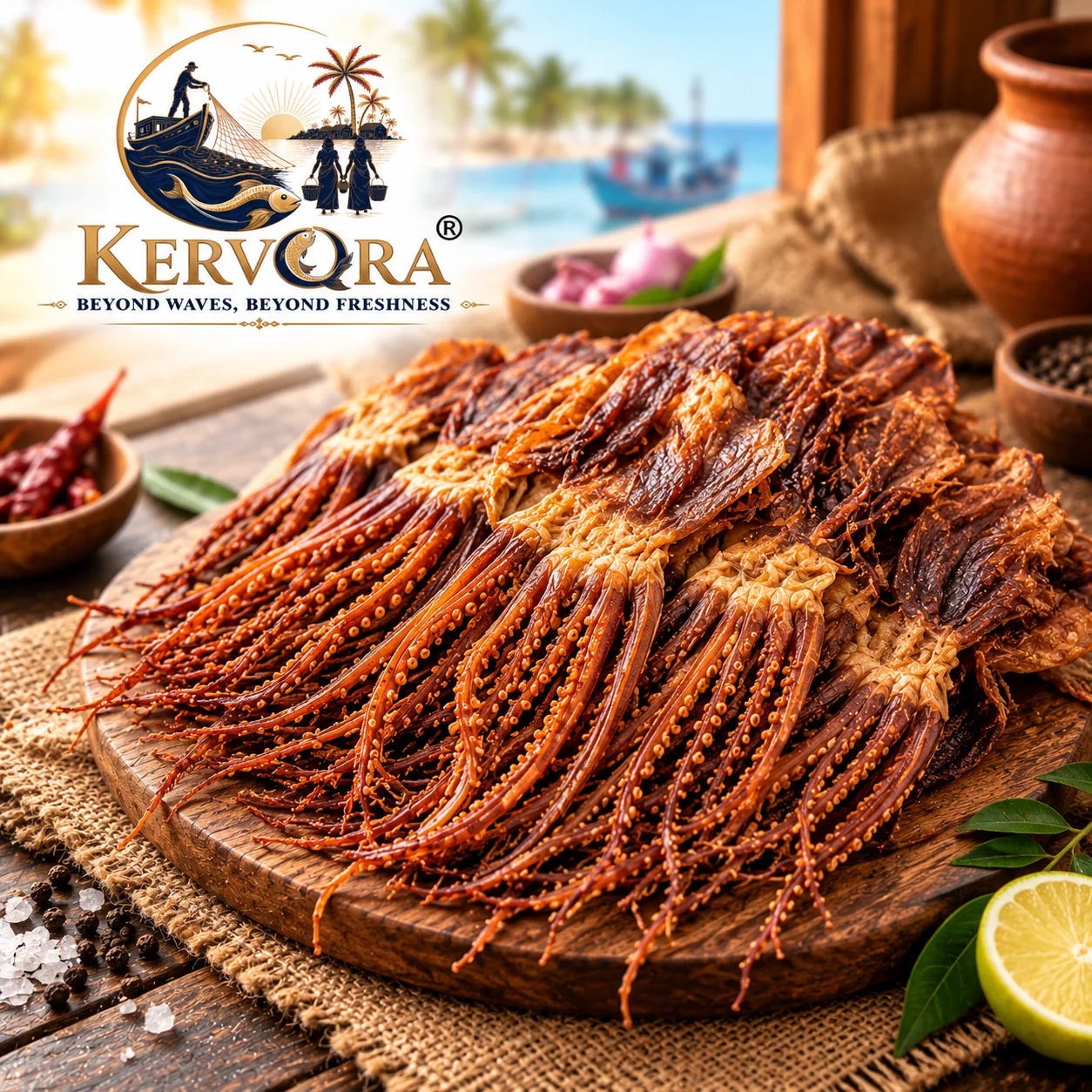 Kanava Dry Fish (Sun-Dried Squid (Calamari))