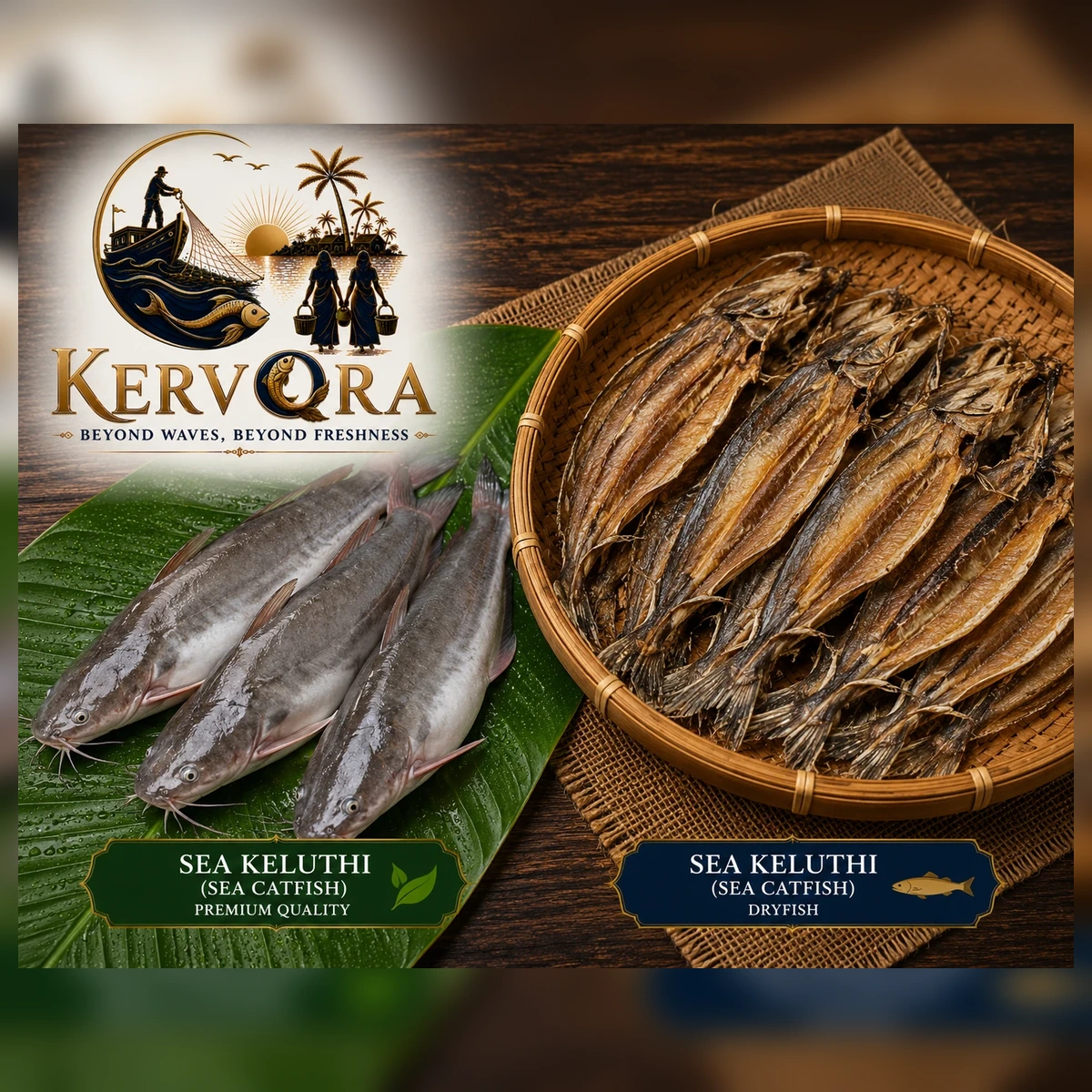 Keluthi Dry Fish (Sun-Dried Catfish)