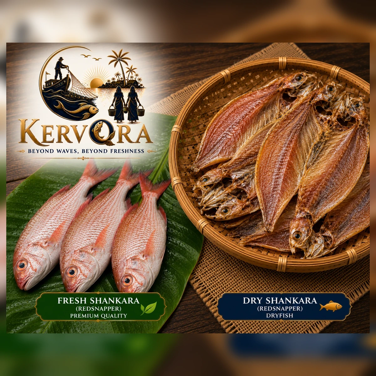 Shankara Dry Fish (Sun-Dried Red Snapper Fish)