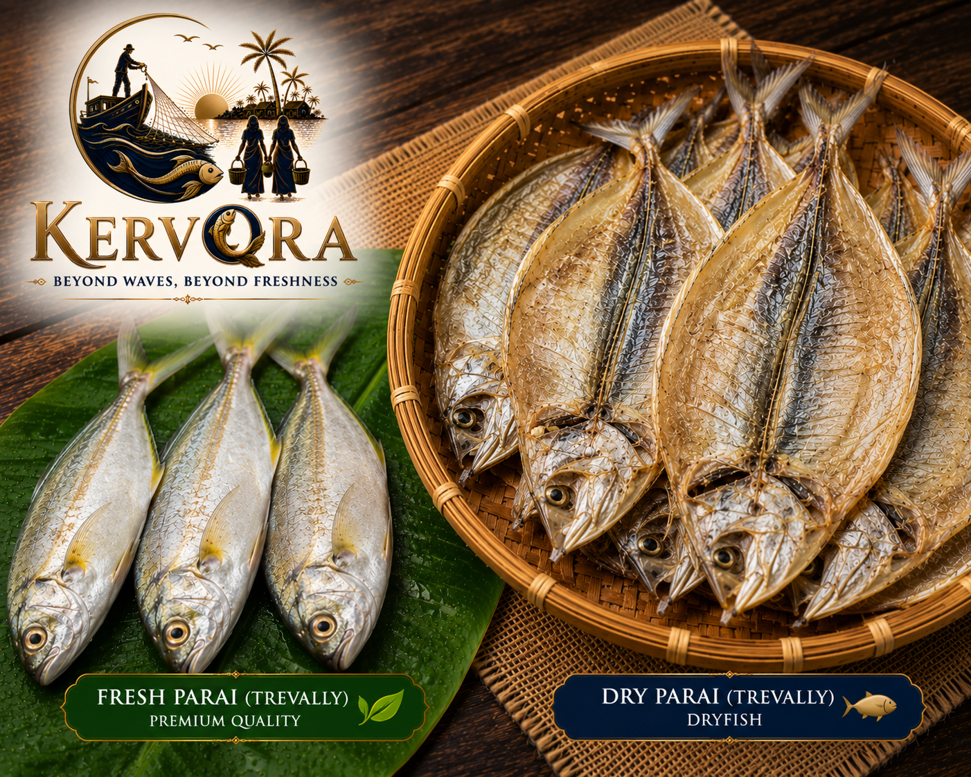 Parai Dry Fish (Sun-Dried Trevally)